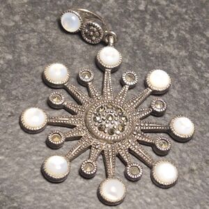 Snowflake Sterling Silver 925 Pendant